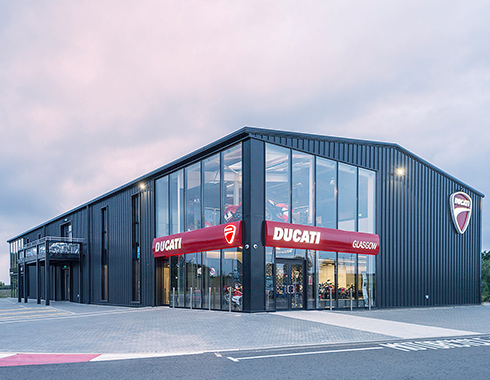 Commercial Photography Showing Ducati-Hillington-Glasgow