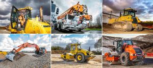 Construction Plant Photography Collage