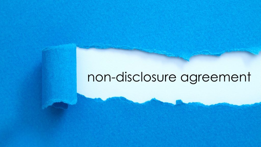 Non disclosure agreement for commercial photographers. 