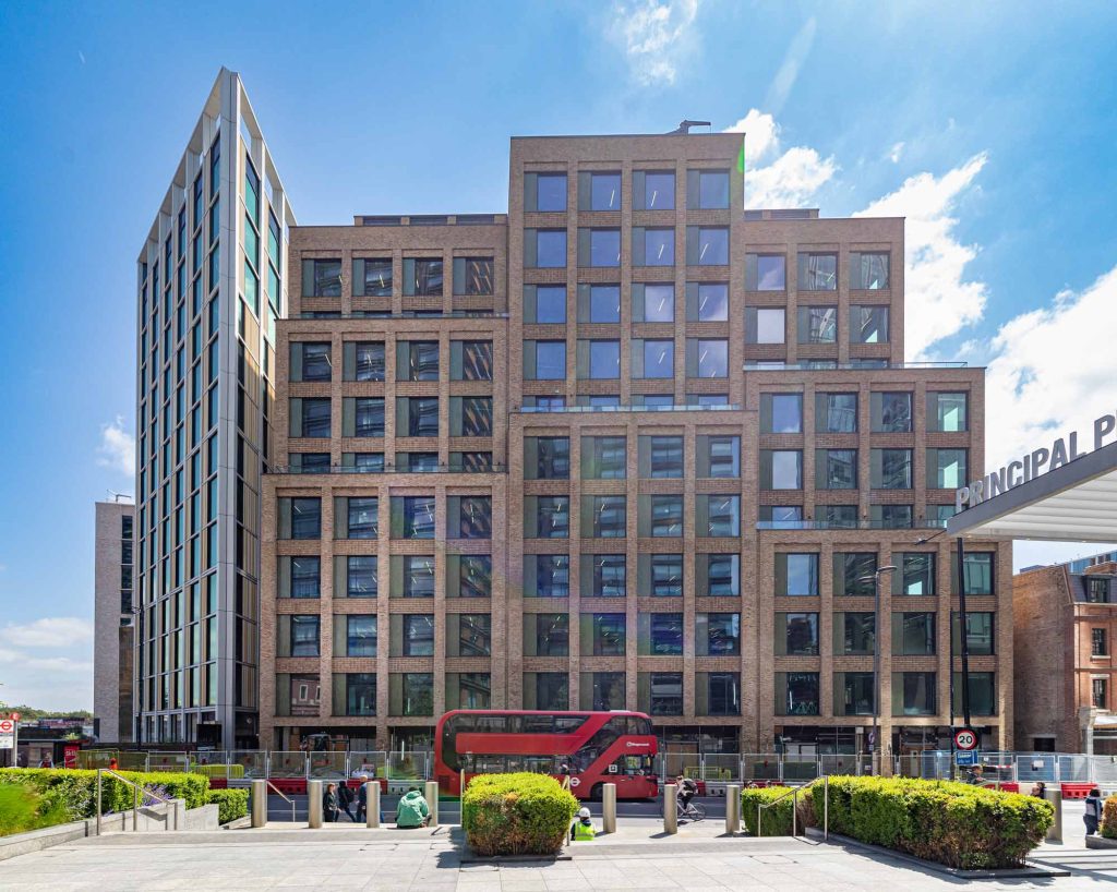 Award-winning building envelope photography documentation - Norton Felgate, London. Professional curtain wall facade photography for construction industry leaders.