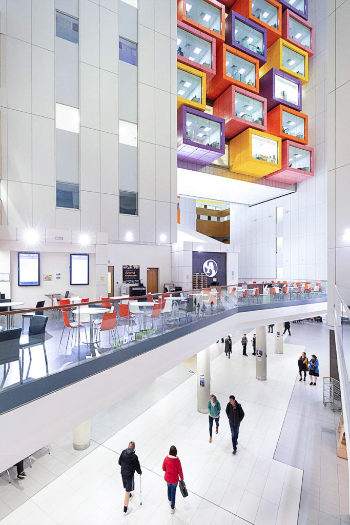 Queen Elizabeth University Hospital Glasgow interior photography atrium healthcare architecture