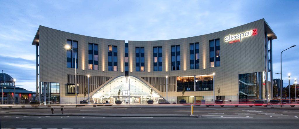 Dundee Railway Station architectural photography by James Thompson - Dundee Civic Trust Award 2019 winner showcasing gateway transport architecture and waterfront regeneration