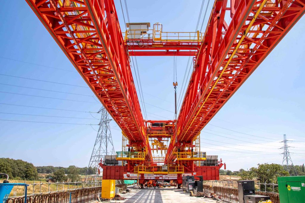 HS2 Colne Valley Viaduct construction London specialist launching gantry infrastructure photography