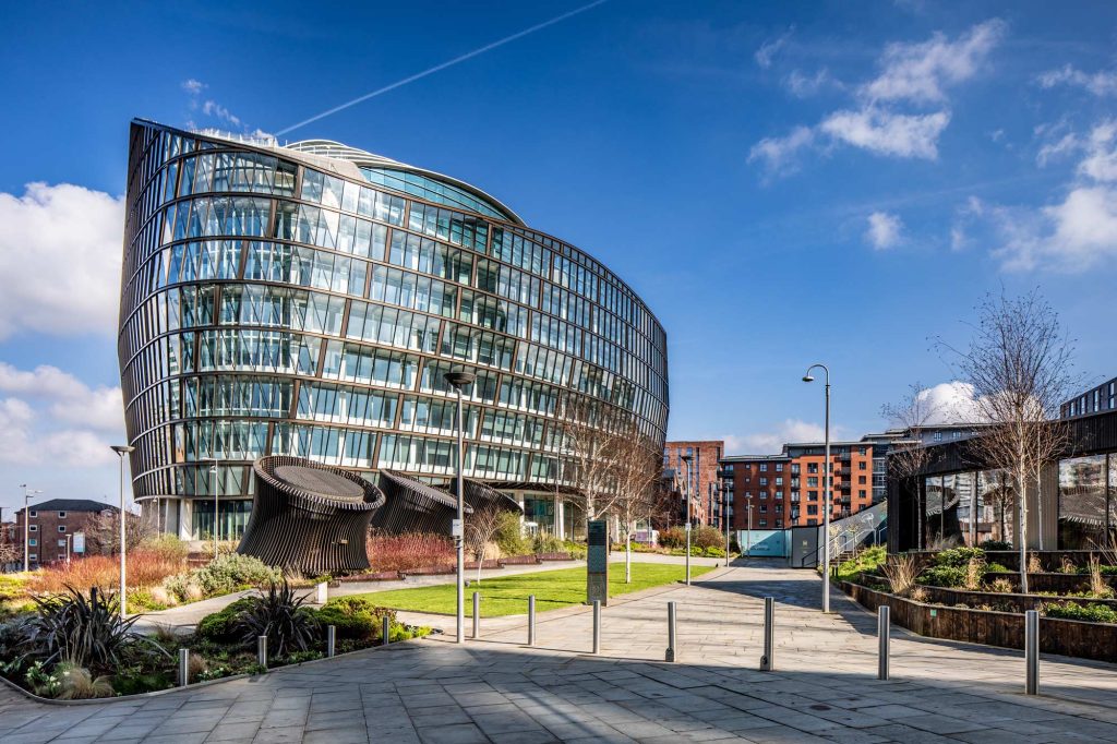 One Angel Square Manchester award-winning sustainable architecture photography