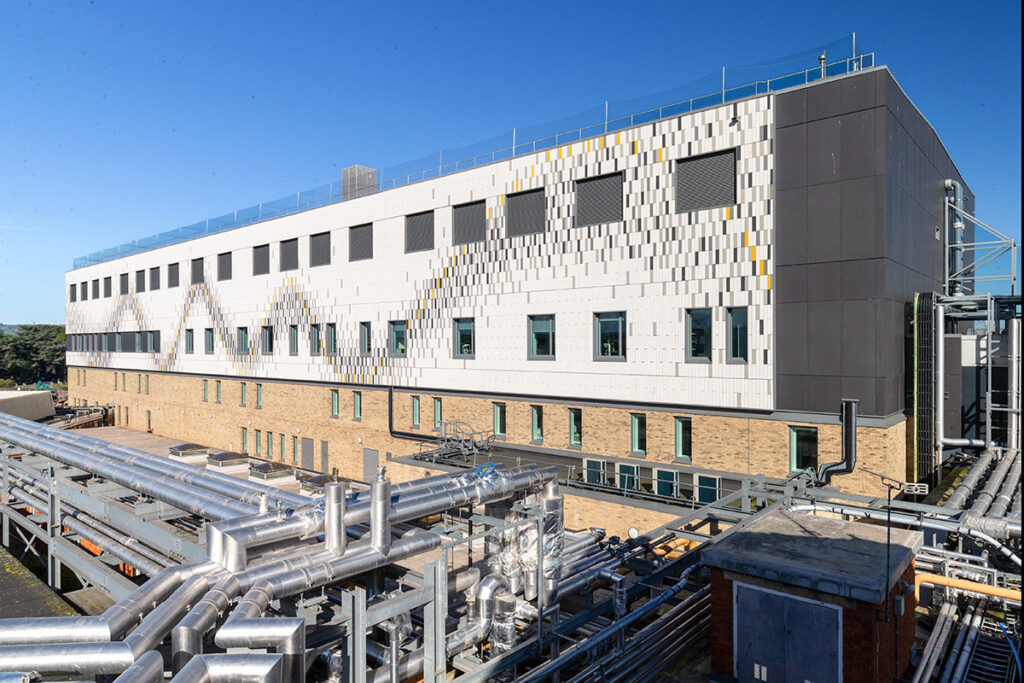 Musgrove Park Hospital Extension in Taunton photographed for T&T Facades construction project